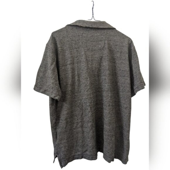 Robert Graham Gray Polo Shirt with Floral Accent XL - Picture 3 of 12